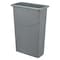 Global Industrial Slim Trash Container, 23 Gallon, Gray 261902GY - alternate 1